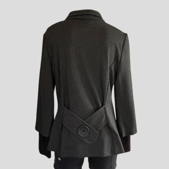 Joseph Ribkoff Dark Grey Jacket Style 183357 - Picture 4 of 15